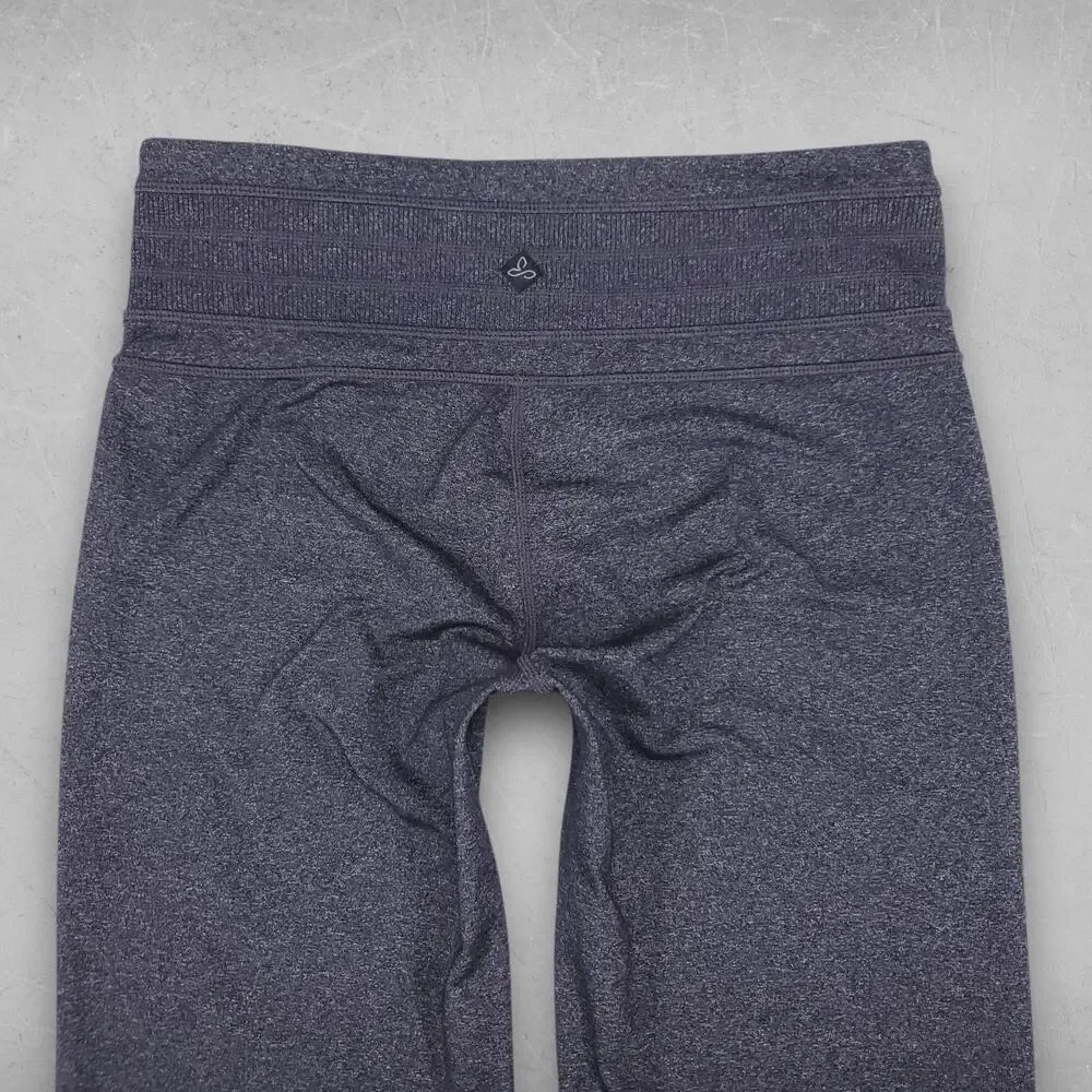 Prana Yoga Pants Women S Charcoal Gray Heather Wide Leg Flare Athleisure Casual - Picture 4 of 12